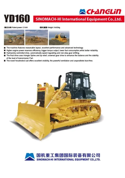 Trator hidráulico de esteira YD160