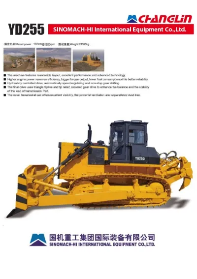 Trator hidráulico de esteira YD255