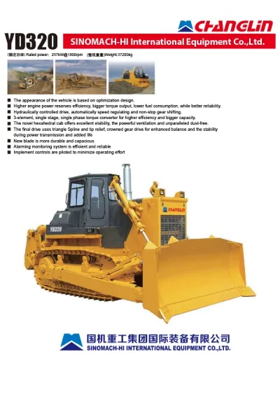 Trator hidráulico de esteira YD320