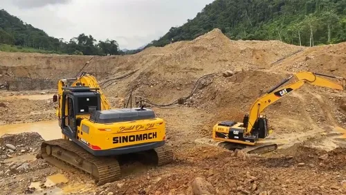 Escavadeira de esteiras ZG250 para construção de rios
