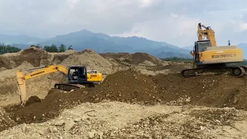 Escavadeira de esteiras ZG250 para construção de estradas