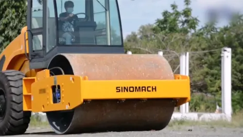 Rolo vibratório de tambor único GYS08J (compactador de solo)