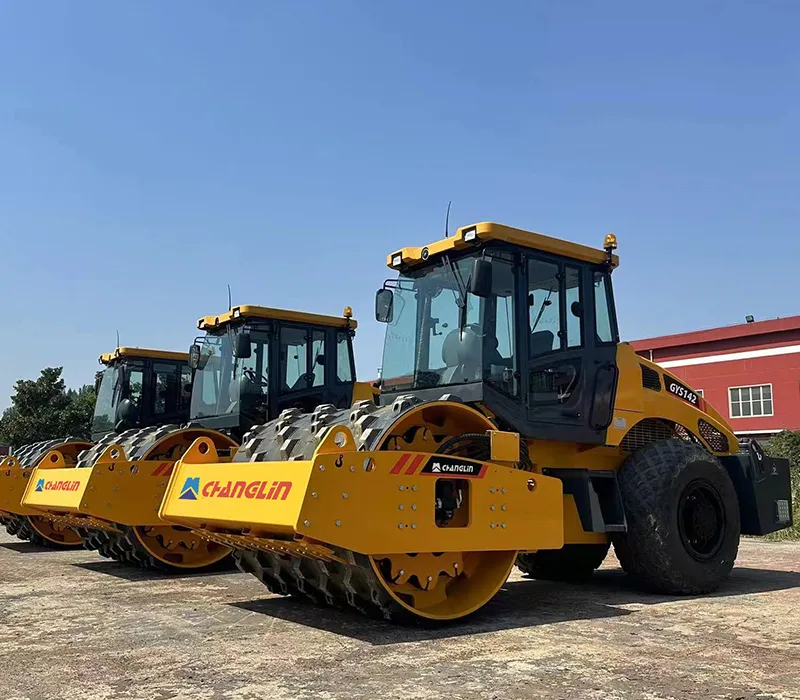 Rolo compactador vibratório de tambor único GYS142L